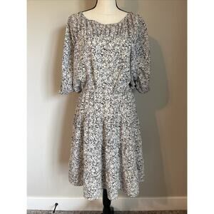 Loft Women’s Dolman Sleeve Lightweight Elastic Waist Dress Size Medium